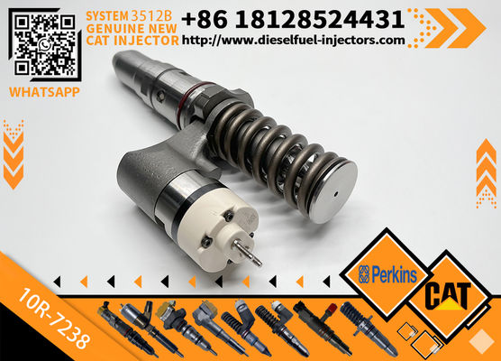 Construction Machinery Parts 246-1854 10R-7238 Common Rail Fuel Injector 246 1854 10R7238 for Caterpillar 3508C 3512C Engine