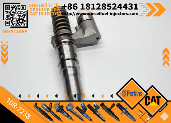 Construction Machinery Parts 246-1854 10R-7238 Common Rail Fuel Injector 246 1854 10R7238 for Caterpillar 3508C 3512C Engine